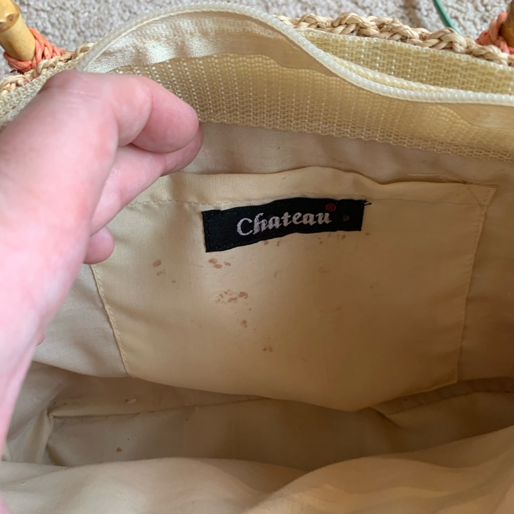Esprit Black Chateau Tan Orange Purse Handbag - Picture 5 of 8